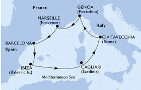 WEST MEDITERRANEAN (MSC ORCHESTRA) 